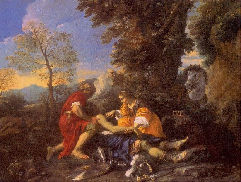 MOLA, Pier Francesco Herminia and Vafrino Tending the Wounded Tancred china oil painting image